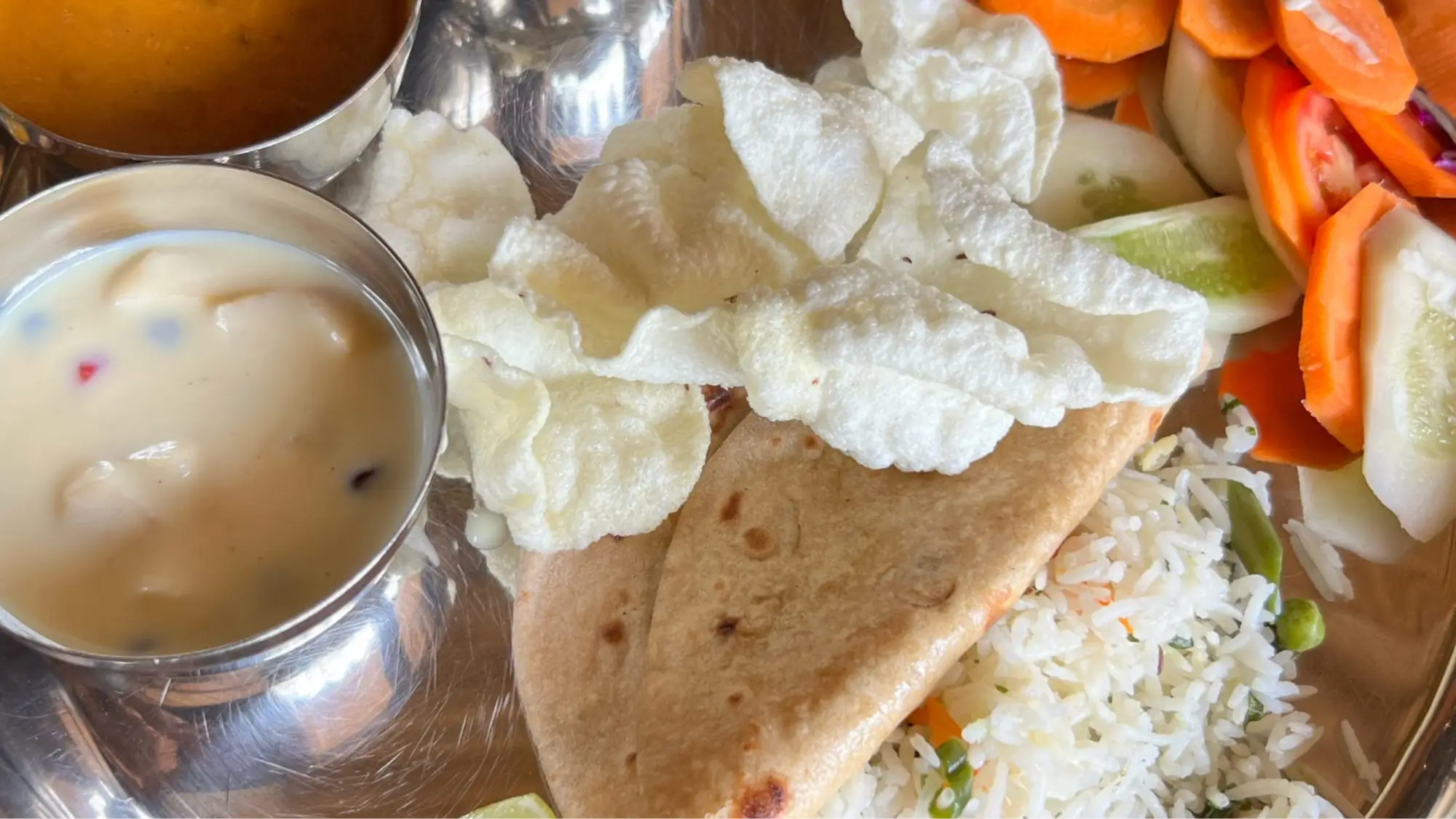 Ayurvedisches Essen im Ashram