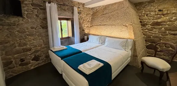 Yoga Retreat Jakobsweg Fisterra Unterkunft Casa Pichona Zweibettzimmer